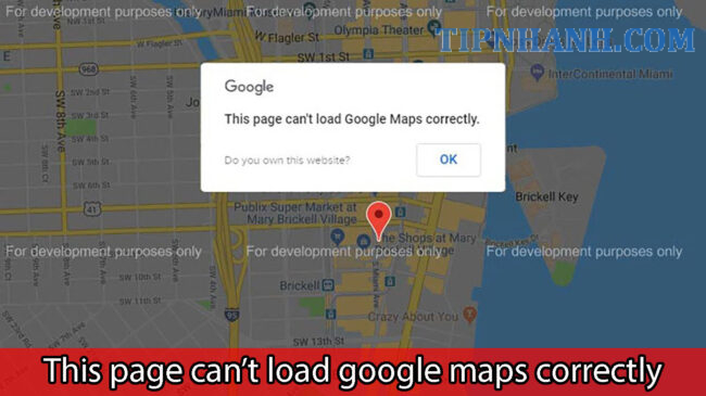 This page didn’t load Google Maps correctly?